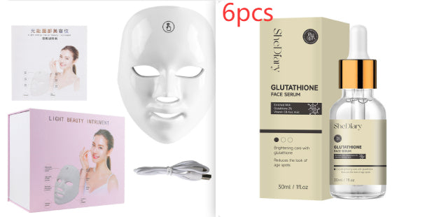 Máscara LED Facial Velourë — Terapia de Luz 7 Colores para Rejuvenecer tu Piel en Casa