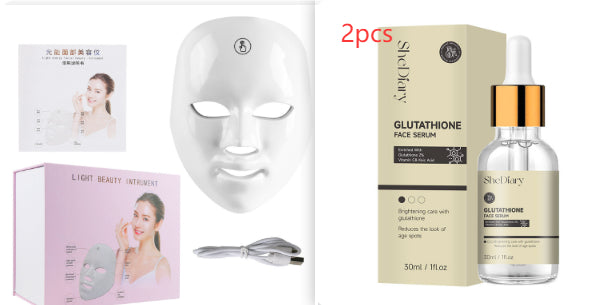 Máscara LED Facial Velourë — Terapia de Luz 7 Colores para Rejuvenecer tu Piel en Casa