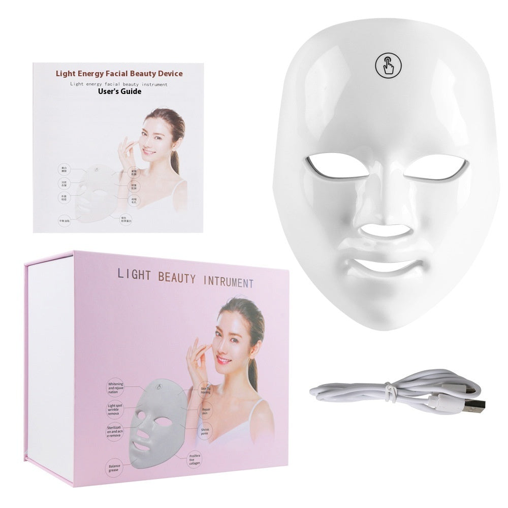 Máscara LED Facial Velourë — Terapia de Luz 7 Colores para Rejuvenecer tu Piel en Casa
