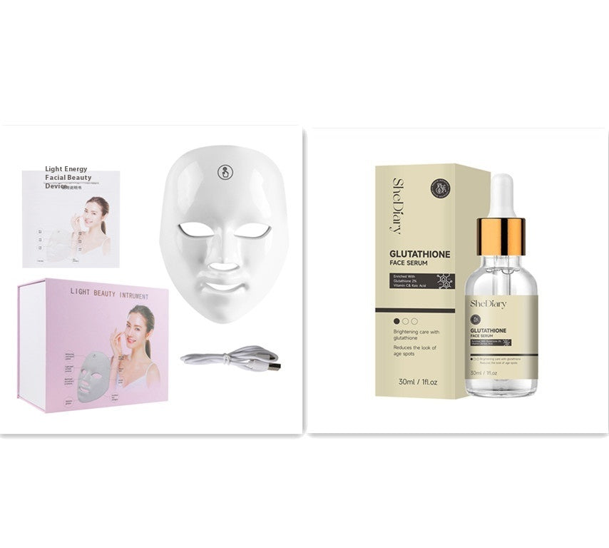 Máscara LED Facial Velourë — Terapia de Luz 7 Colores para Rejuvenecer tu Piel en Casa