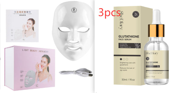 Máscara LED Facial Velourë — Terapia de Luz 7 Colores para Rejuvenecer tu Piel en Casa